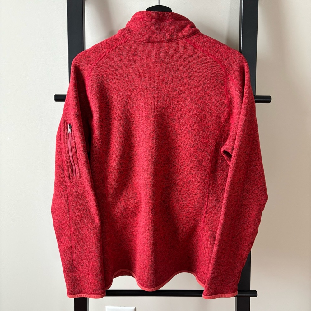 Patagonia Women’s Better Sweater 1/4th zip Fleece-Lined Red XL - Picture 5 of 12